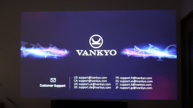 VANKYO V630 起動画面